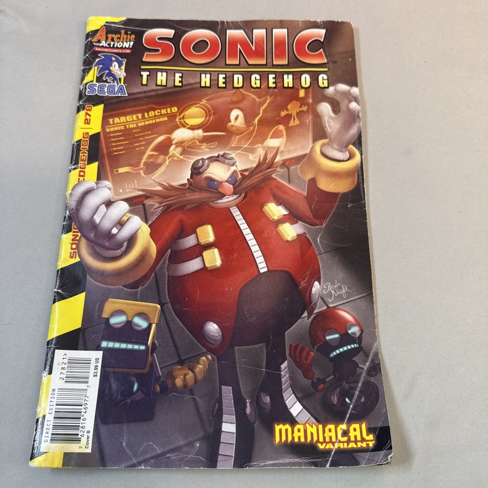 Sonic the Hedgehog #278 Cover B-Maniacal Variant (ARCHIE COMICS Publications